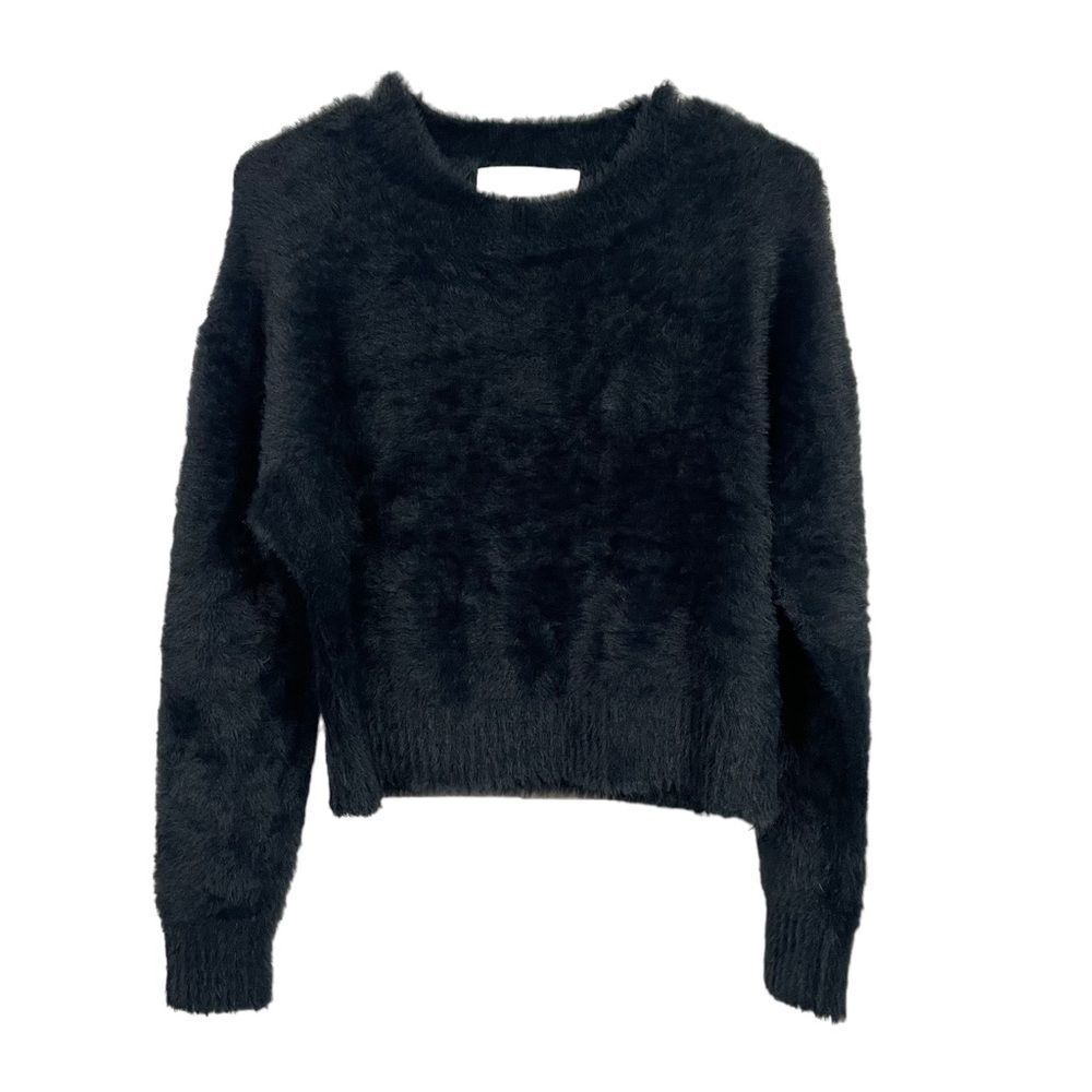 McGuire Denim Pallenberg Cloud Eyelash Crewneck Cropped Sweater